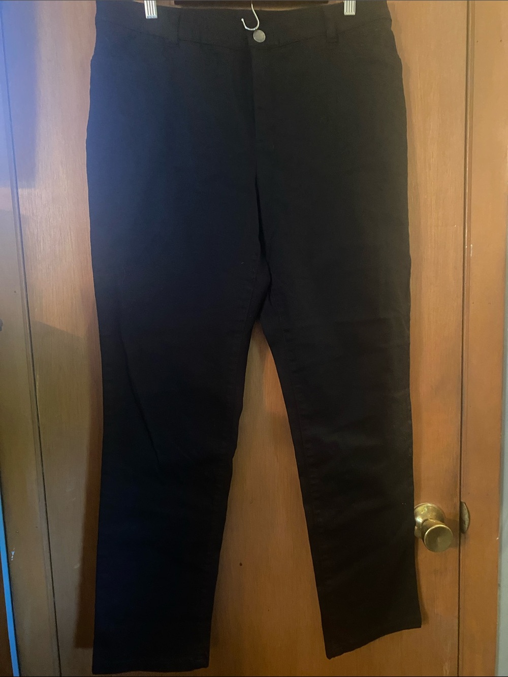 CJ Banks Black Straight-Leg Women's Pants